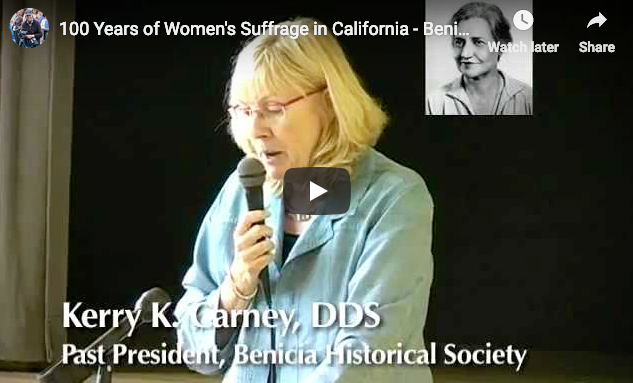 During October and November 2011, the Benicia League of Women Voters, AAUW, Historical Society and Soroptimists in partnership with Benicia Unified School District and Benicia Public Library celebrated the 100th Anniversary of Women's Suffrage in California. This video provides a historical overview, a skit about San Francisco Women Suffragists, and local Community women leaders speaking the to importance of women's vote.